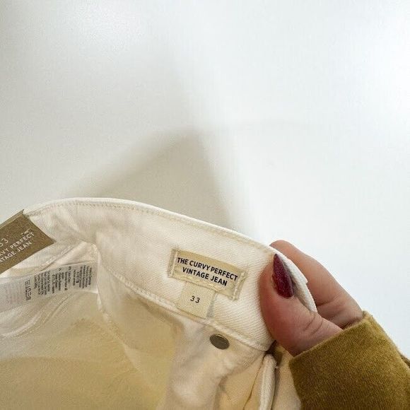 Madewell The Curvy Perfect Vintage‎ Jeans Womens High Waist Tapered Denim 33 NWT - Picture 8 of 11